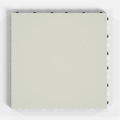 ULTRATONE modular floor tile in Coastal Grey, single tile from directly above