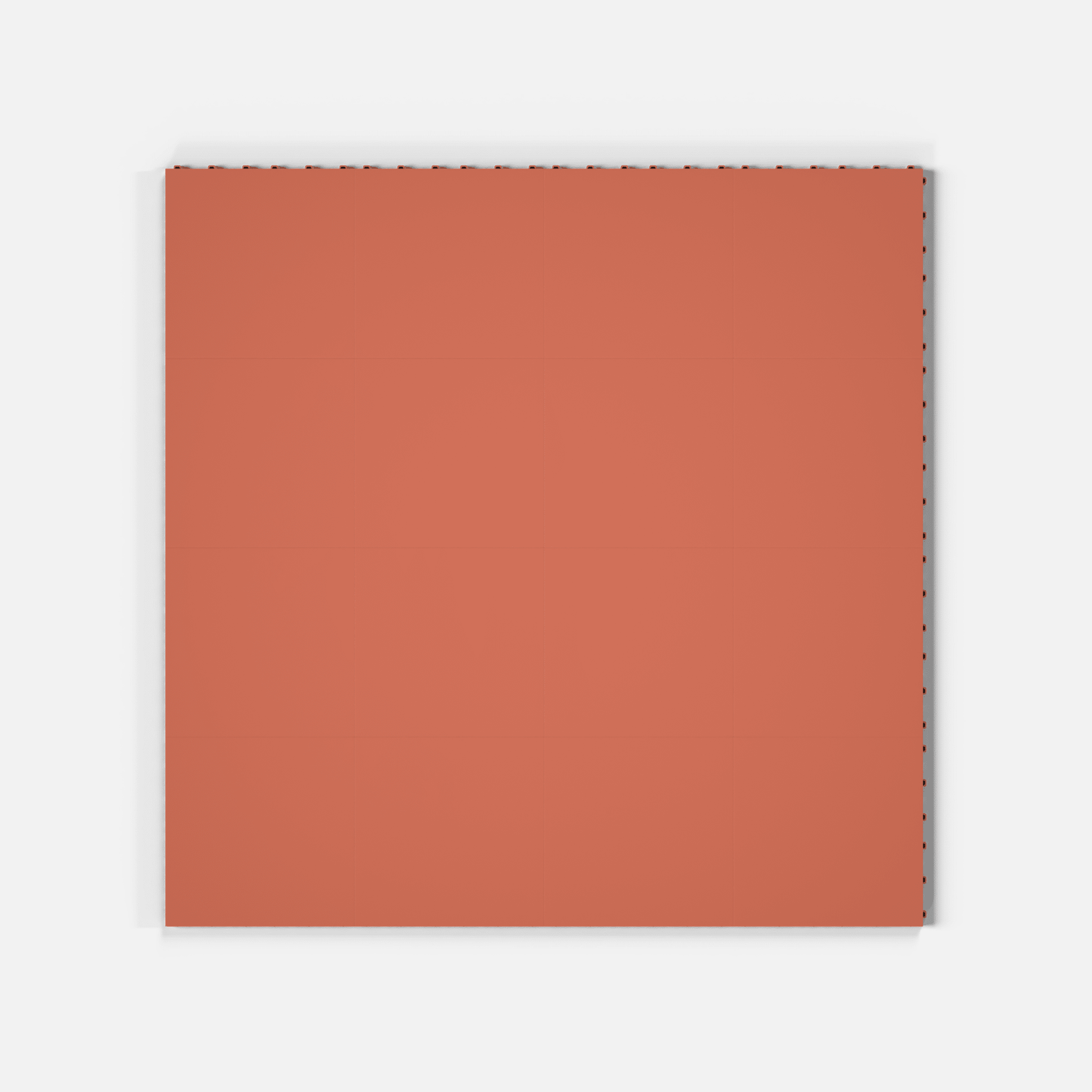 ULTRATONE modular floor tile in Outback Red, sixteen tiles laid in a four by four grid