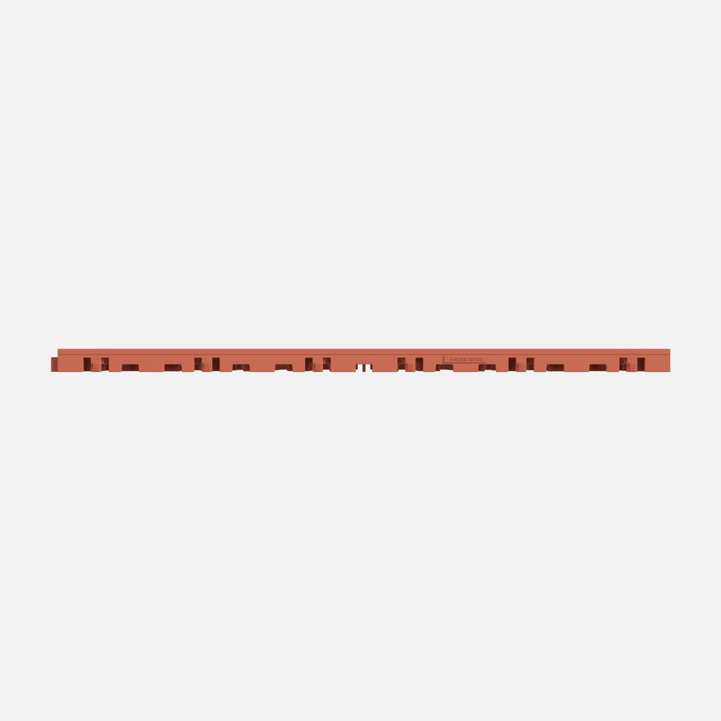 ULTRATONE modular floor tile in Outback Red, tile edge profile, second view