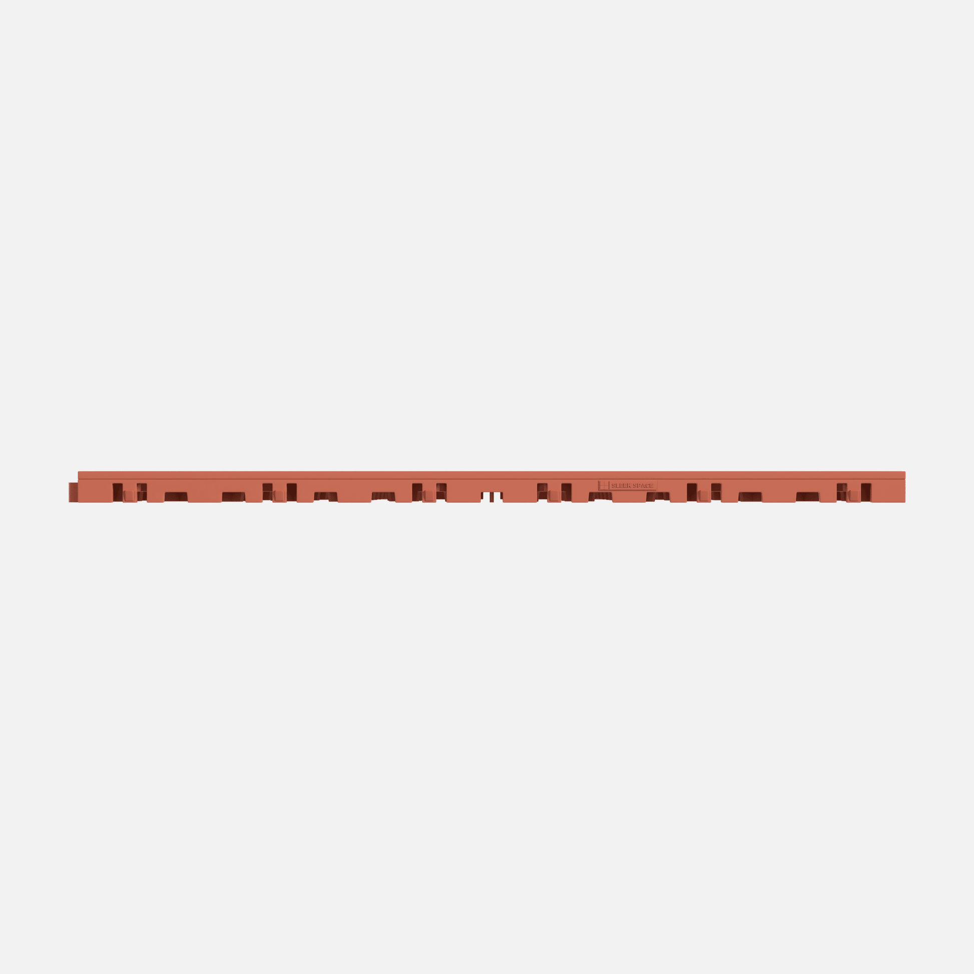 ULTRATONE modular floor tile in Outback Red, tile edge profile, second view