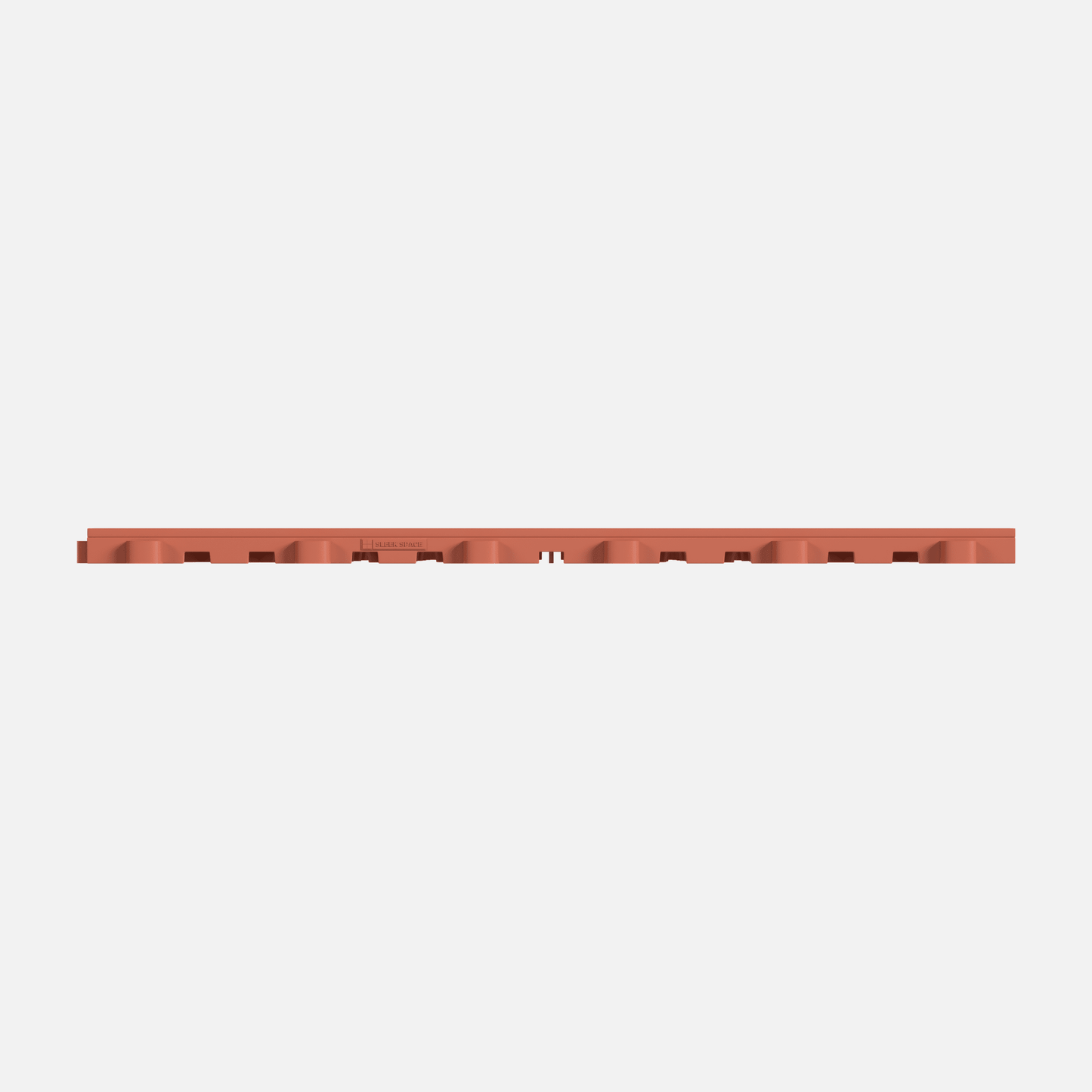 ULTRATONE modular floor tile in Outback Red, tile edge profile