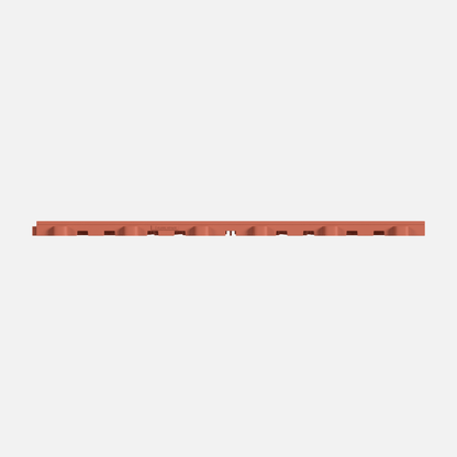 ULTRATONE modular floor tile in Outback Red, tile edge profile