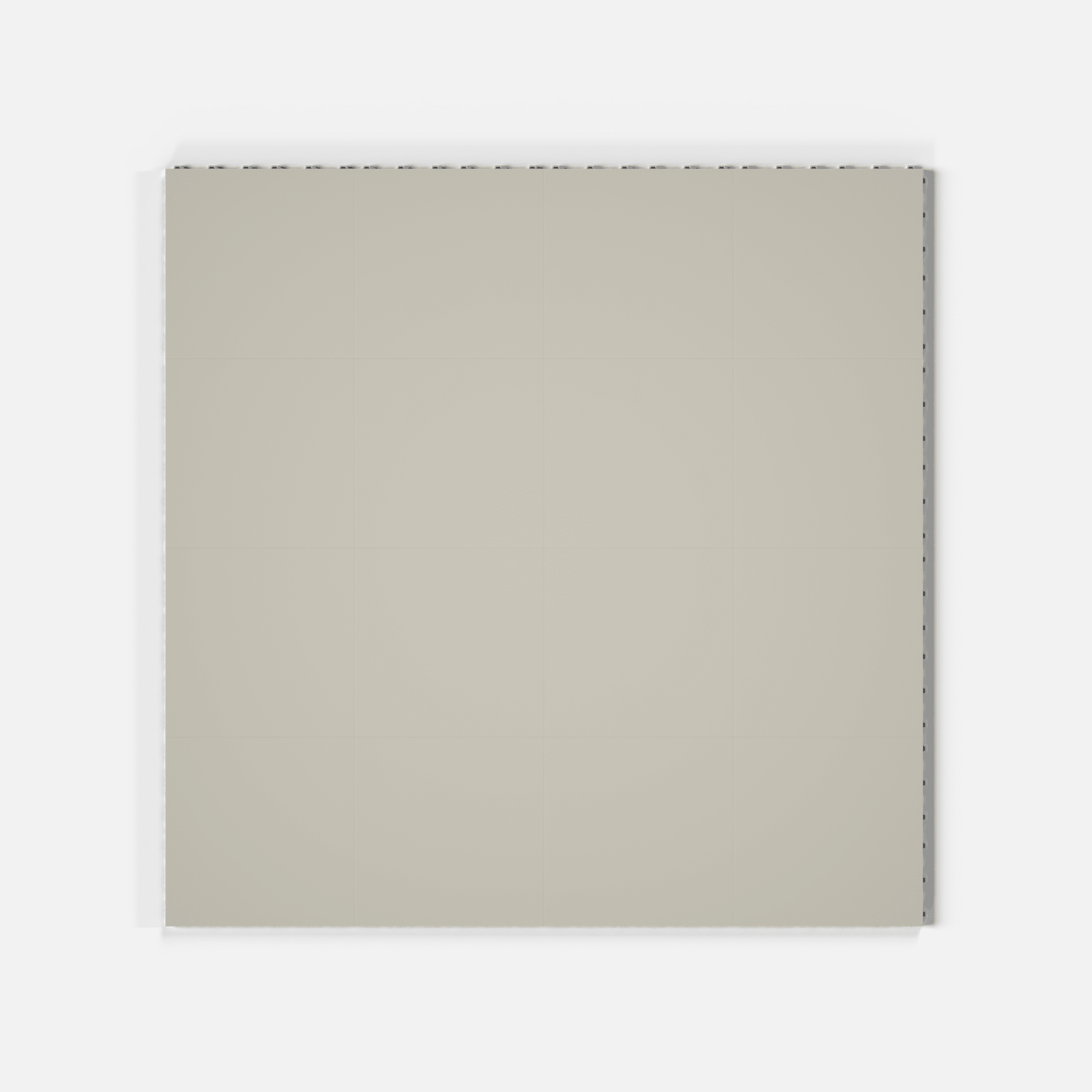 ULTRATONE modular floor tile in Pebble Beige, sixteen tiles laid in a four by four grid