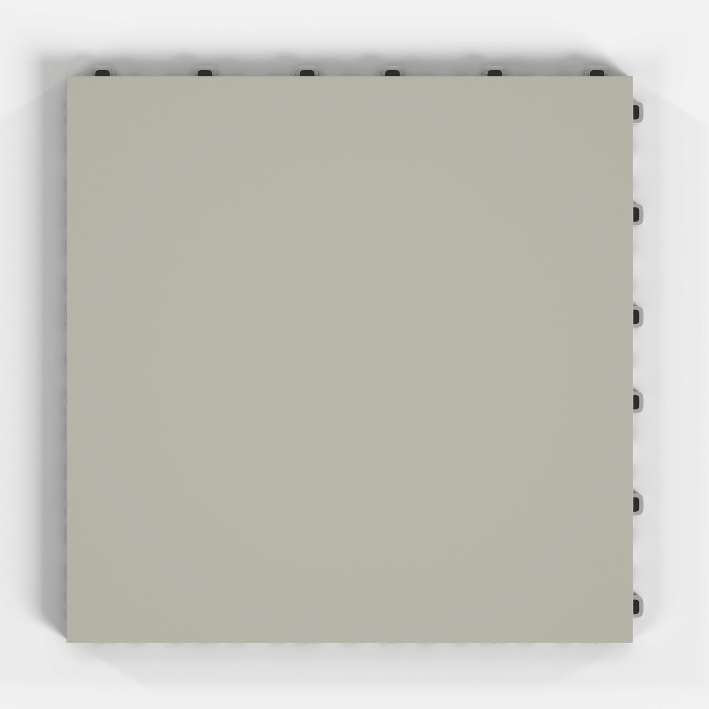 ULTRATONE modular floor tile in Pebble Beige, single tile from directly above