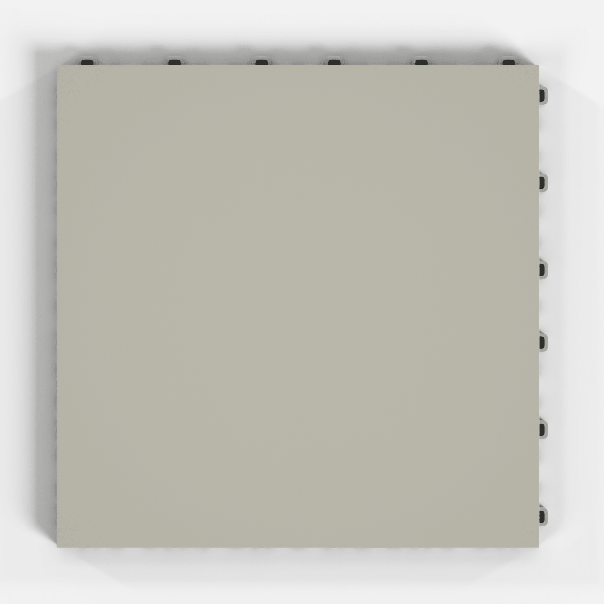 ULTRATONE modular floor tile in Pebble Beige, single tile from directly above