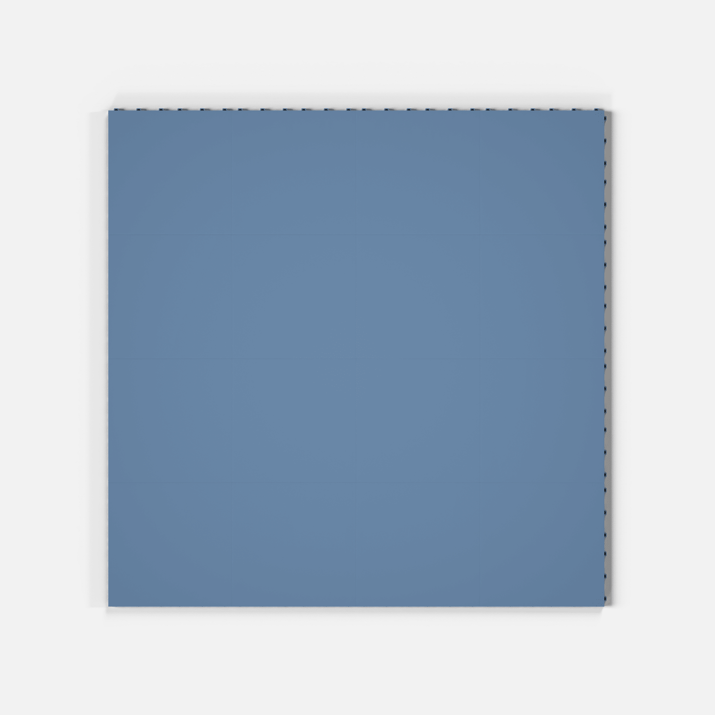 ULTRATONE modular floor tile in Steel Blue, sixteen tiles laid in a four by four grid