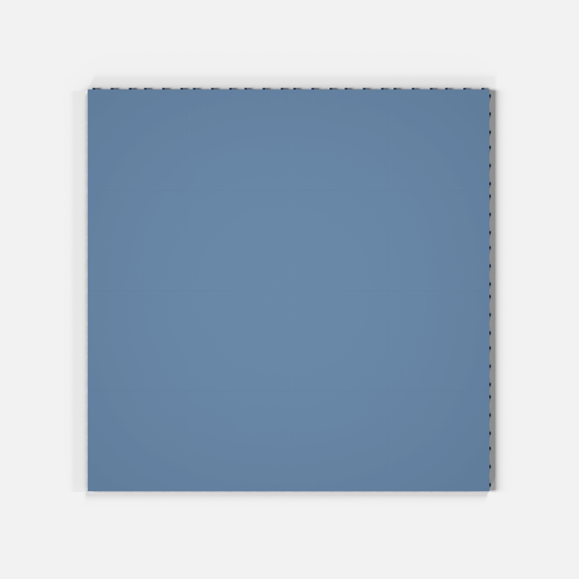 ULTRATONE modular floor tile in Steel Blue, sixteen tiles laid in a four by four grid