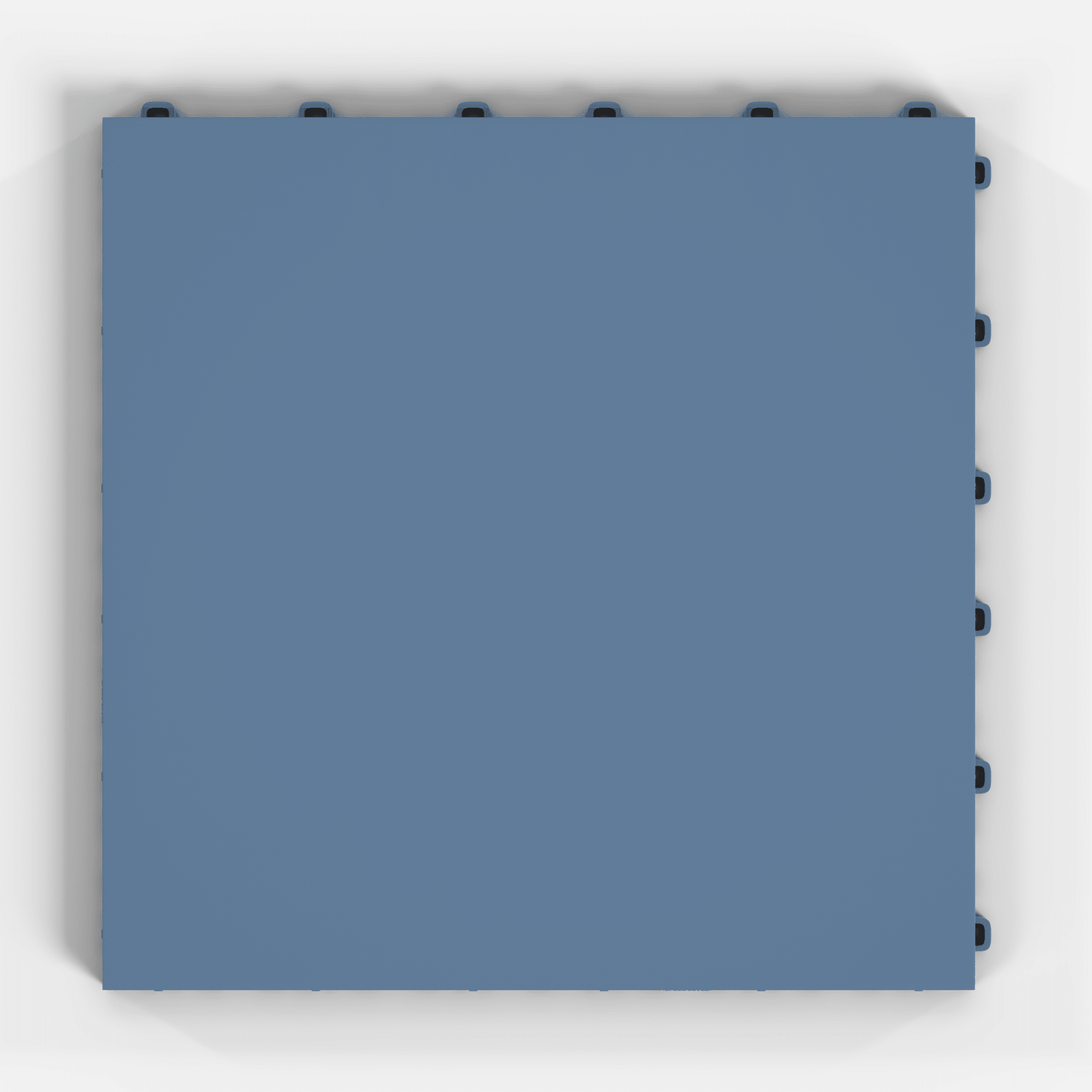 ULTRATONE modular floor tile in Steel Blue, single tile from directly above