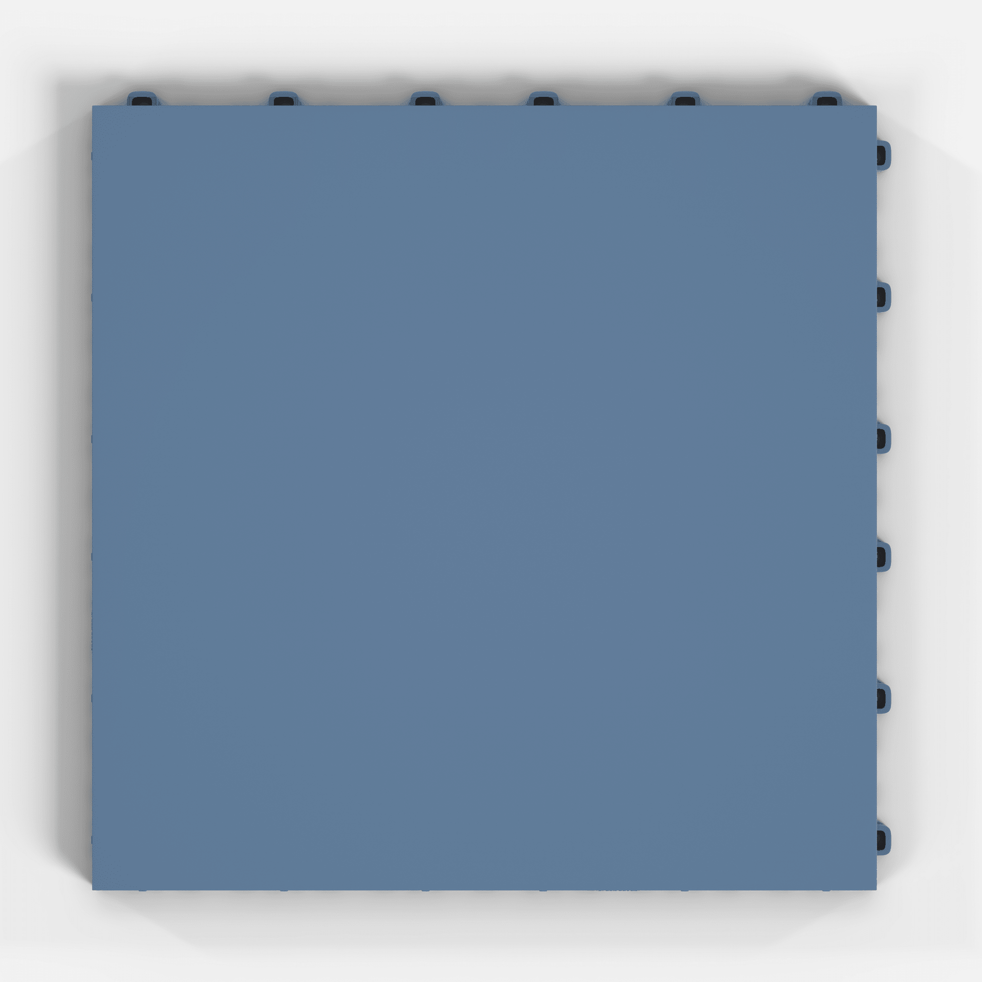 ULTRATONE modular floor tile in Steel Blue, single tile from directly above