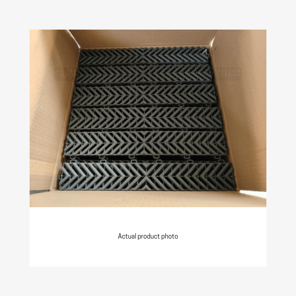 CordLink Strip Tile with Floor Cable Management Duct 400x60x18mm, Dark Grey
