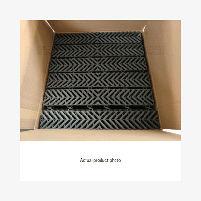CordLink Strip Tile with Floor Cable Management Duct 400x60x18mm, Dark Grey