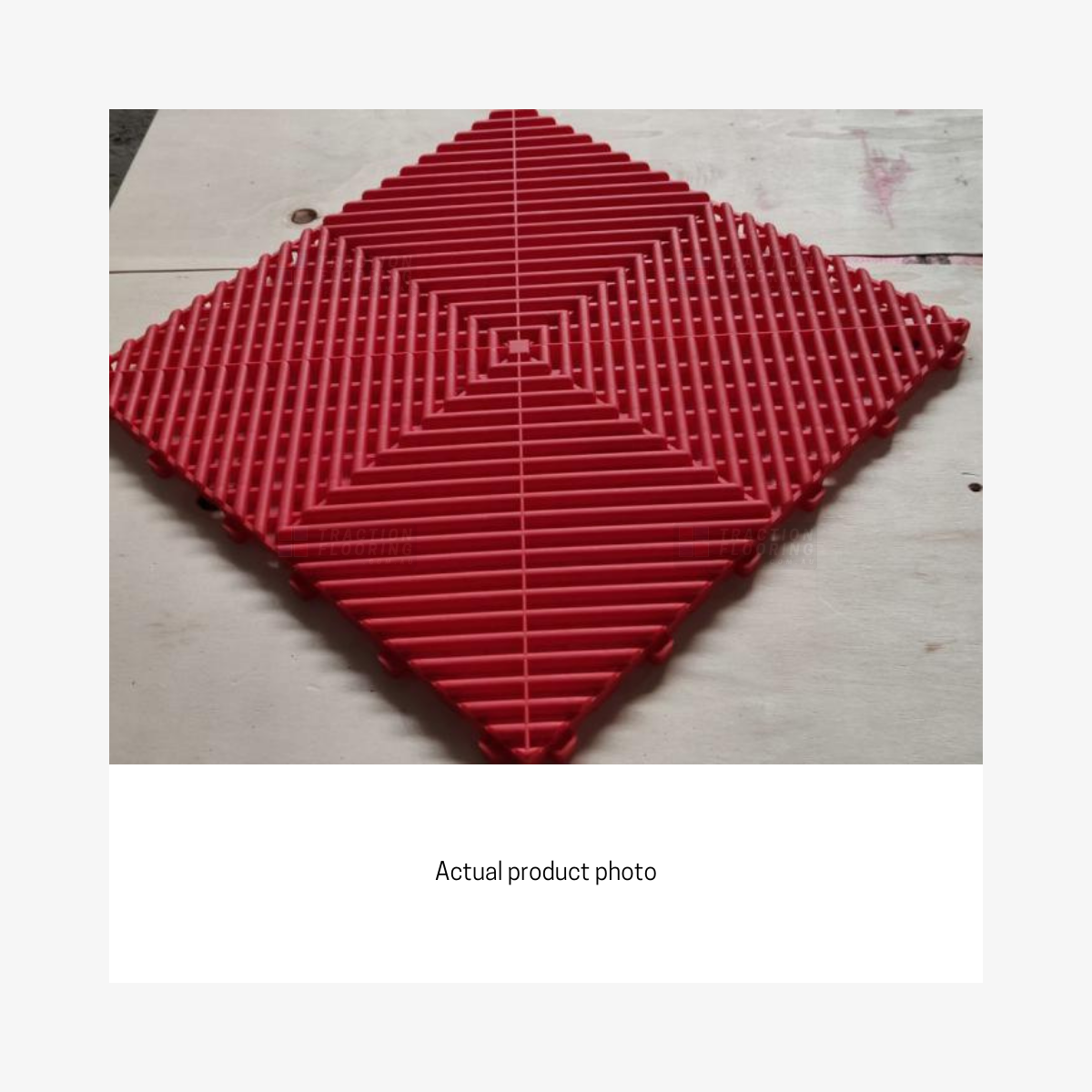ULTRAGRID Garage Floor Tile 400x400x18mm, Rosso Red