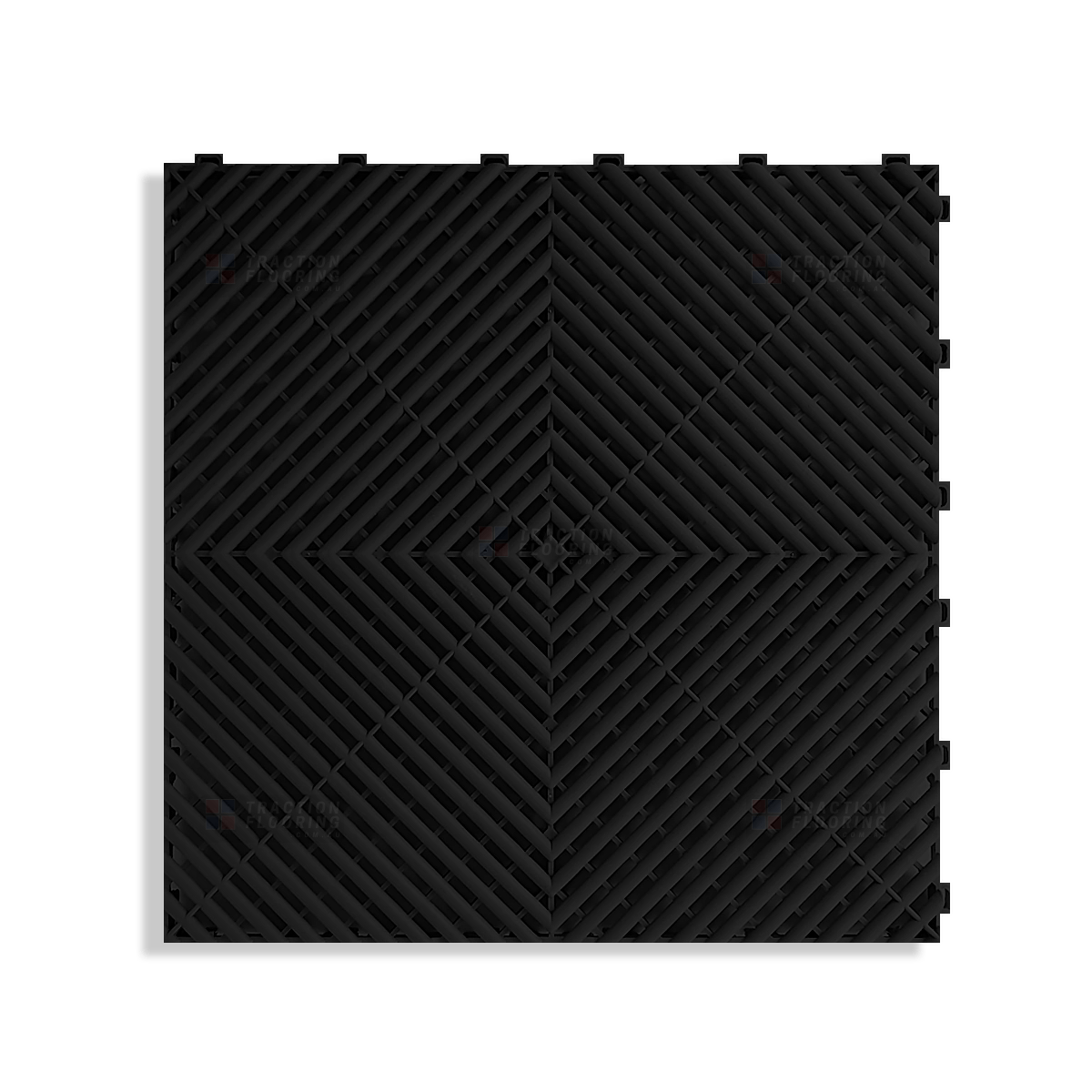 ULTRAGRID Garage Floor Tile 400x400x18mm, Jet Black